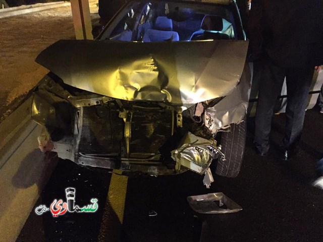 جت باقة : حادث طرق مروع بالقرب من مقهى البترا يسفر عن اصابة خطيرة واخرى متوسطة